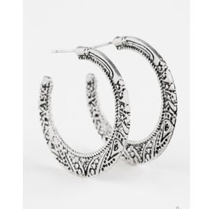 Silver hoops
